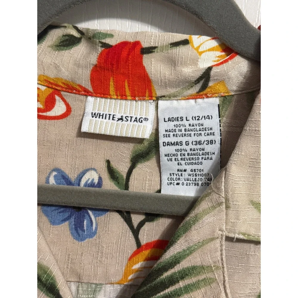 Y2K Matching Tropical Floral Pant Set Hawaiian Summer Retro Vacation Coastal - Picture 5 of 8